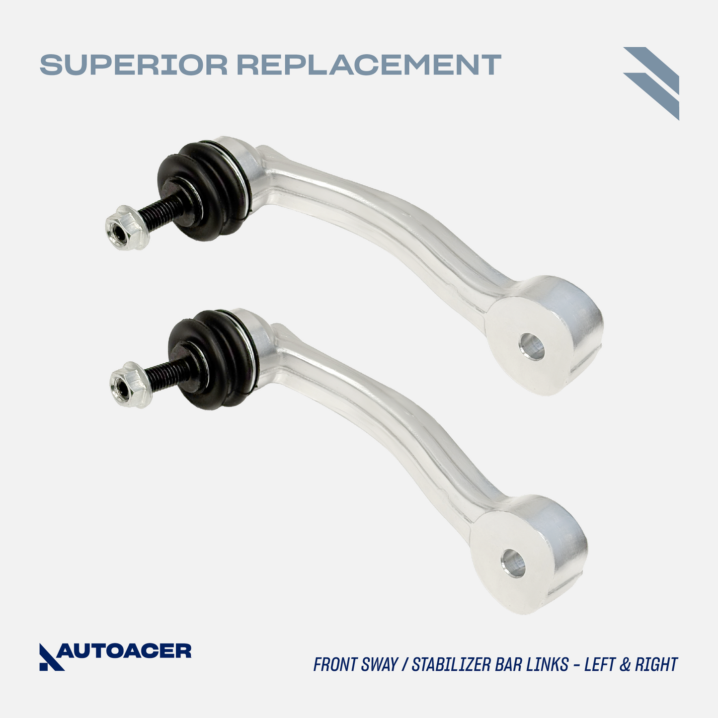 AUTOACER - 10p Front Upper Lower Control Arms, Trailing Arms, Stabilizer Bar Links & Tie Rods For JAGUAR XJR / XJ8, SUPER V8, VANDEN PLAS XK / XKR