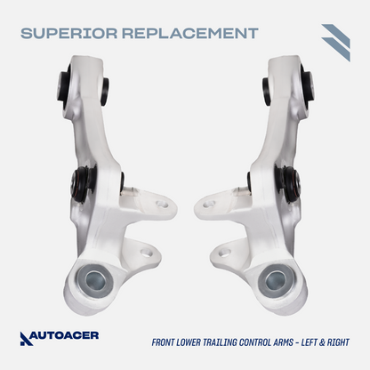 AUTOACER - 10p Front Upper Lower Control Arms, Trailing Arms, Stabilizer Bar Links & Tie Rods For JAGUAR XJR / XJ8, SUPER V8, VANDEN PLAS XK / XKR
