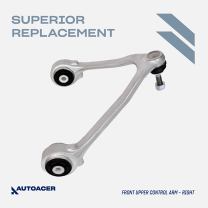 AUTOACER - Front & Rear Upper Control Arm Kit 4 Pcs for S-TYPE (X200), XJ (XJR / XJ8), XJ (XJR / XJR575), XK / XKR / XKR-S, F-TYPE (X-152), VANDEN PLAS, SUPER V8