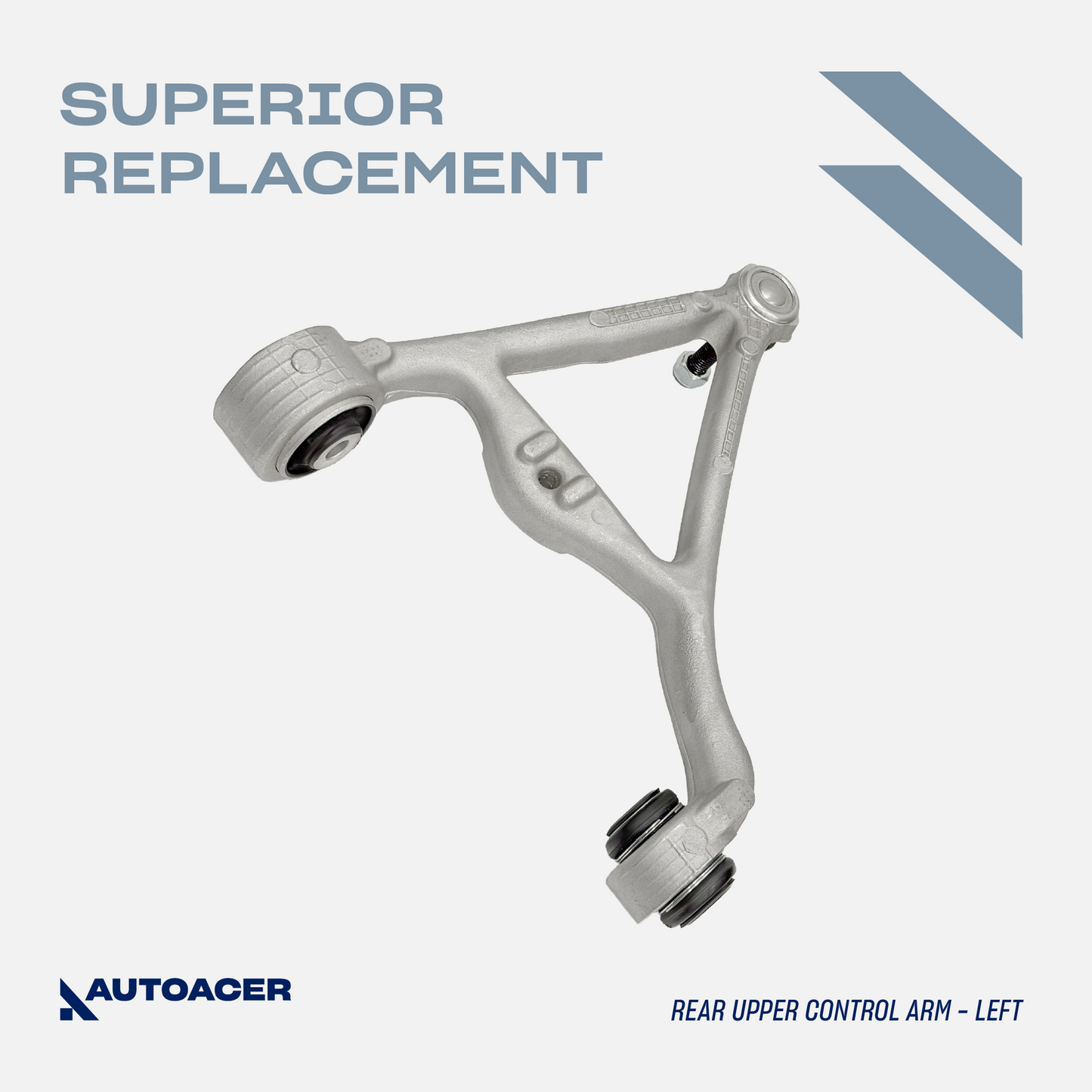 AUTOACER - Front & Rear Upper Control Arm Kit 4 Pcs for S-TYPE (X200), XJ (XJR / XJ8), XJ (XJR / XJR575), XK / XKR / XKR-S, F-TYPE (X-152), VANDEN PLAS, SUPER V8