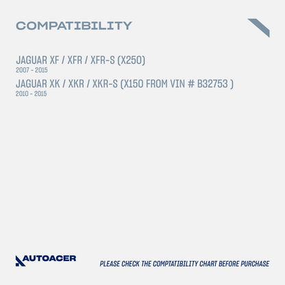 AUTOACER - 10p Front Upper, Lower Forward, Rearward Control Arms, Stabilizer Bar Links & Tie Rods For JAGUAR XF / XFR / XFR-S 2007-2015, XK / XKR 2010-2015