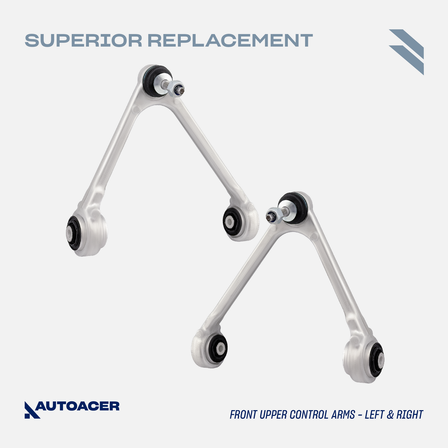 AUTOACER - 10p Front Upper, Lower Forward, Rearward Control Arms, Stabilizer Bar Links & Tie Rods For JAGUAR XF / XFR / XFR-S 2007-2015, XK / XKR 2010-2015