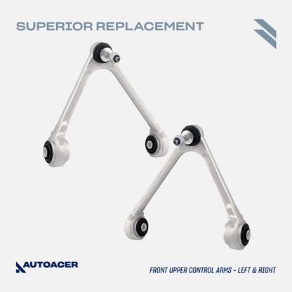 AUTOACER - 10p Front Upper, Lower Forward, Rearward Control Arms, Stabilizer Bar Links & Tie Rods For JAGUAR XF / XFR / XFR-S 2007-2015, XK / XKR 2010-2015