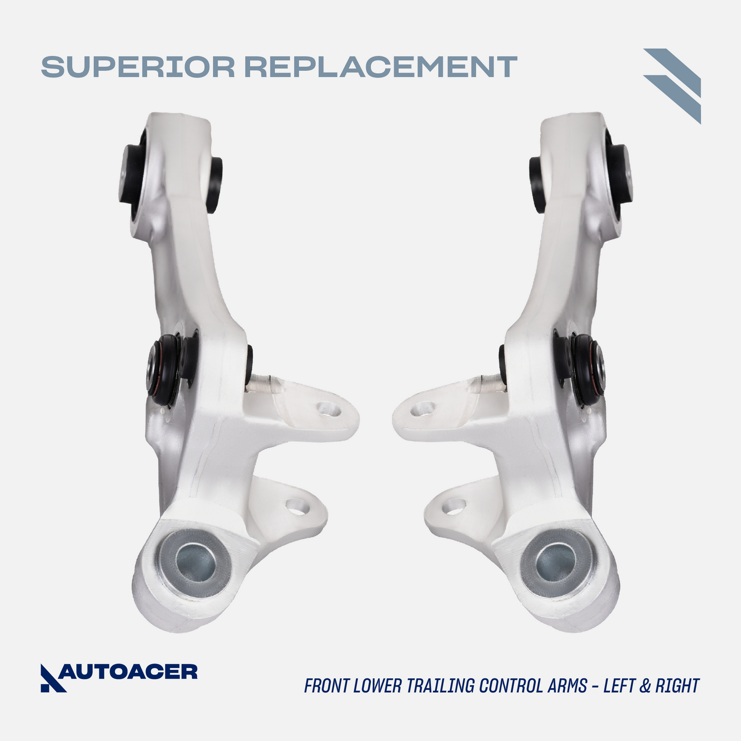 AUTOACER - 10p Front Upper, Lower Forward, Rearward Control Arms, Stabilizer Bar Links & Tie Rods For JAGUAR XF / XFR / XFR-S 2007-2015, XK / XKR 2010-2015