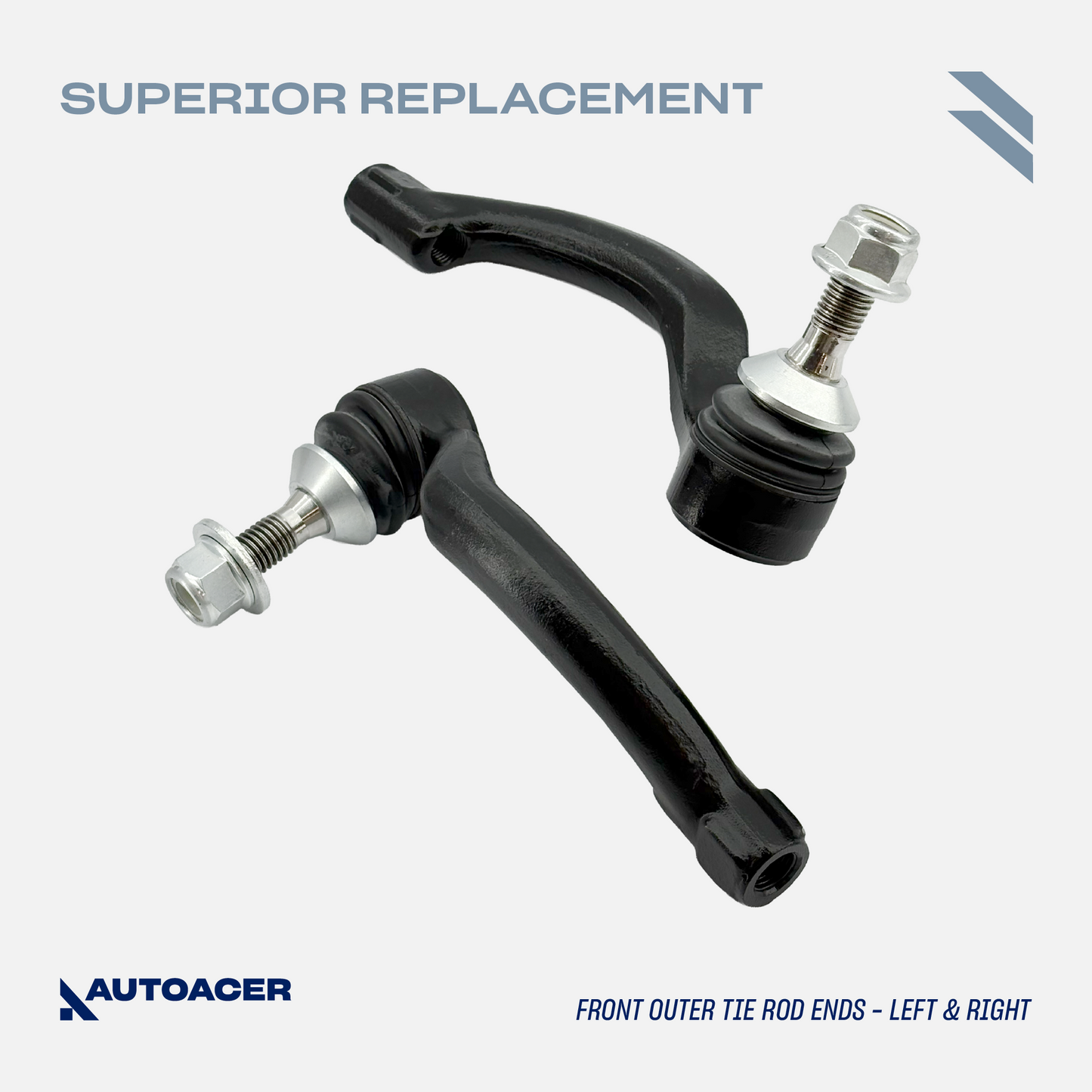 AUTOACER - 10p Front Upper, Lower Forward, Rearward Control Arms, Stabilizer Bar Links & Tie Rods For JAGUAR XF / XFR / XFR-S 2007-2015, XK / XKR 2010-2015