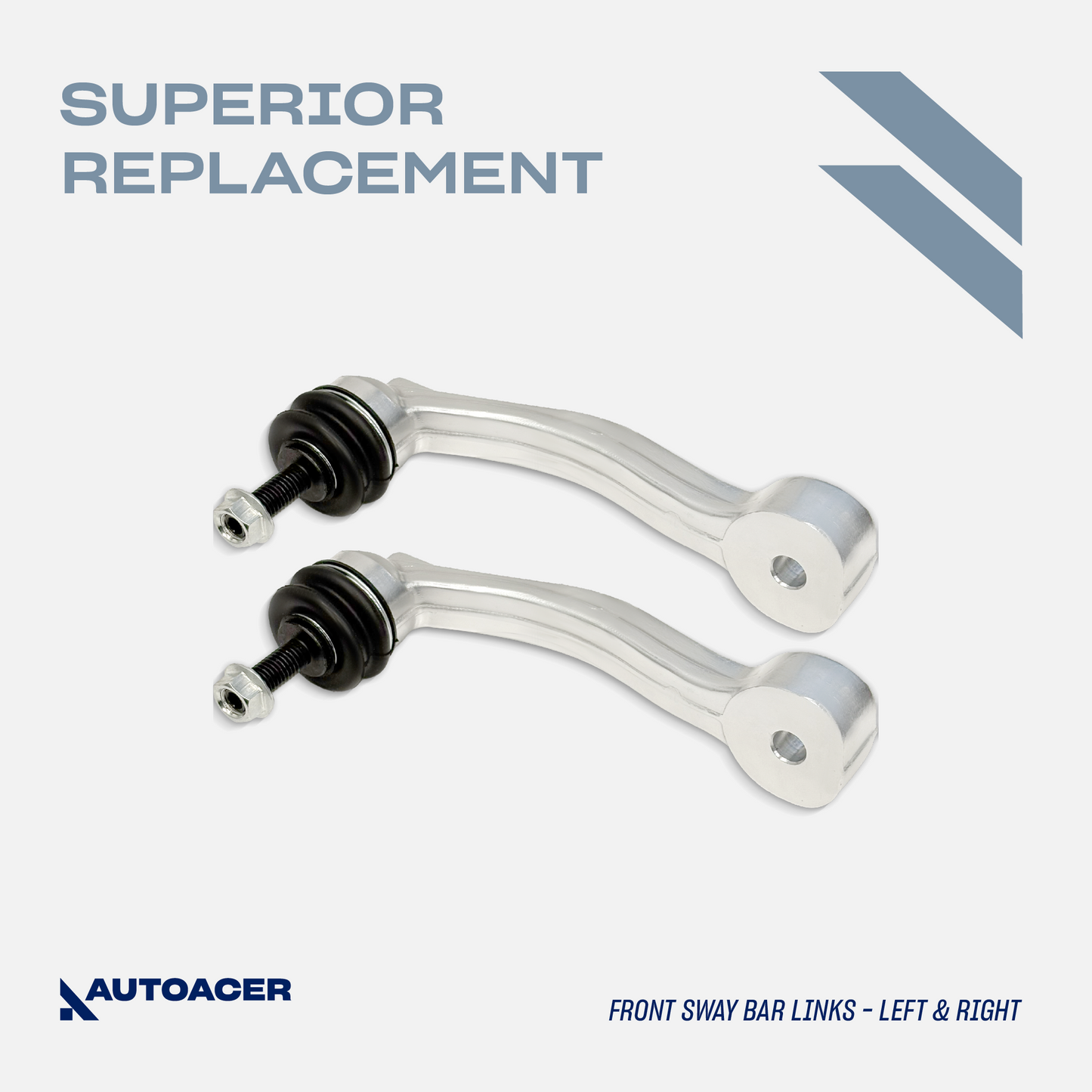 AUTOACER - 8p Front & Rear Tie Rod Ends & Sway Bar Link Kit For Jaguar S-Type, Super V8, Vanden Plas, XJ8 / XJR, XK