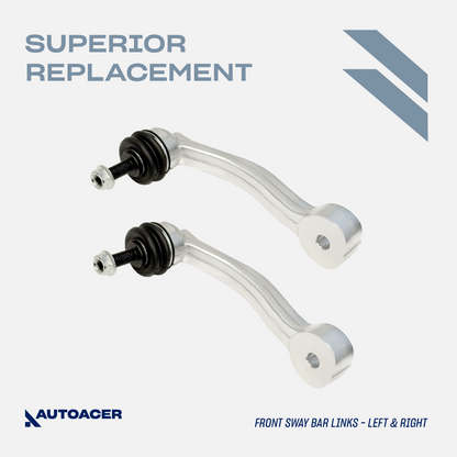 AUTOACER - 8p Front & Rear Torque Tie Rod Ends & Sway Bar Link Kit For Jaguar XK / XKR / XKR-S 2010 - 2015, XF / XFR / XFR-S 2008 - 2015