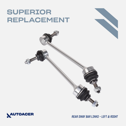 AUTOACER - 8p Front & Rear Torque Tie Rod Ends & Sway Bar Link Kit For Jaguar XK / XKR / XKR-S 2010 - 2015, XF / XFR / XFR-S 2008 - 2015