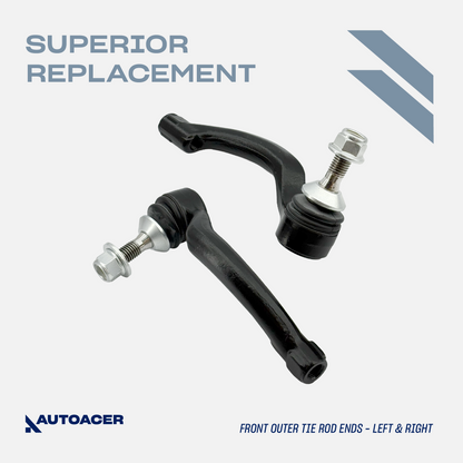 AUTOACER - 8p Front & Rear Torque Tie Rod Ends & Sway Bar Link Kit For Jaguar XK / XKR / XKR-S 2010 - 2015, XF / XFR / XFR-S 2008 - 2015