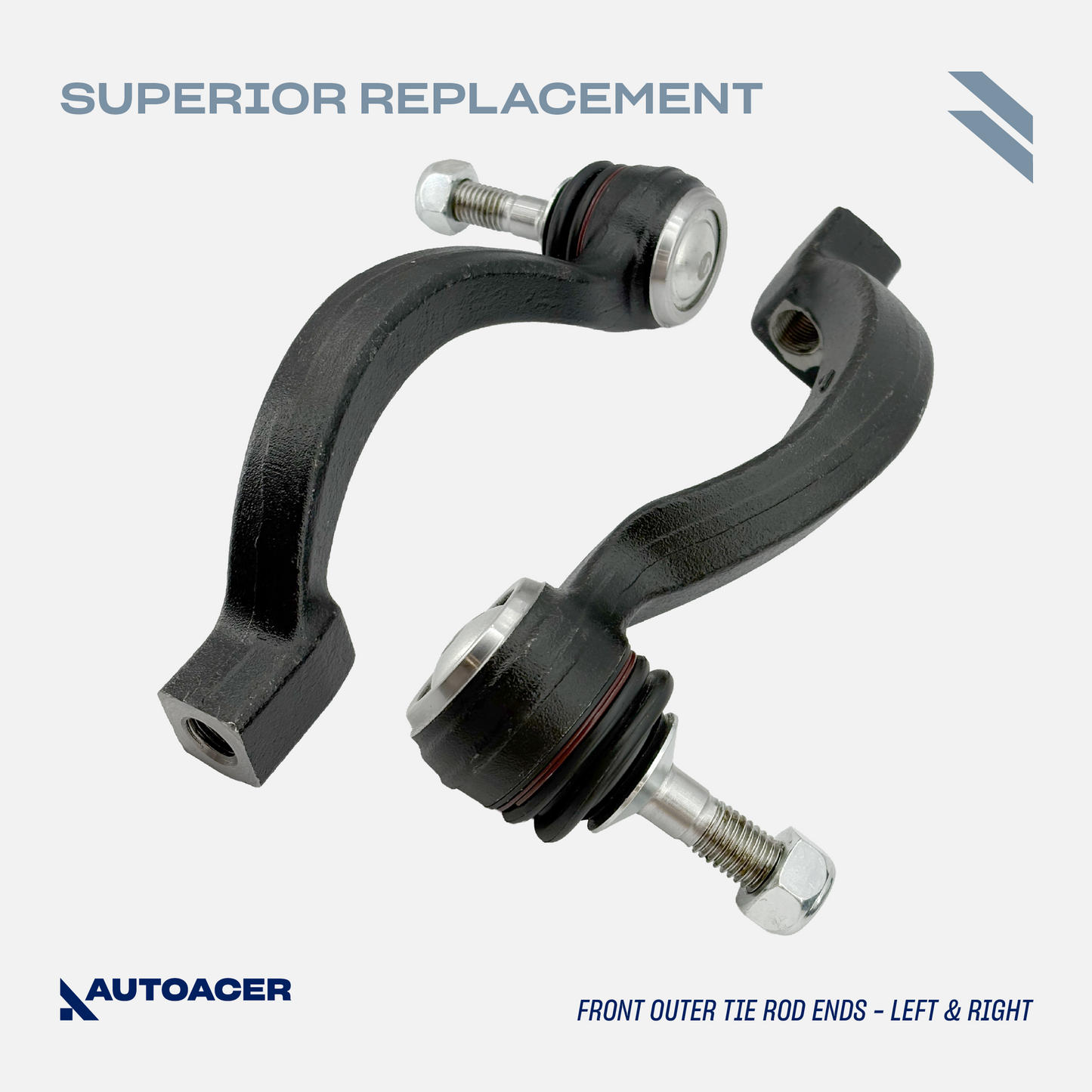 AUTOACER - 10p Front Upper Control Arms, Sway Bar Bushings (31mm), Ball Joints, Stabilizer Bar Links & Tie Rods for JAGUAR S-TYPE, XK, SUPER V8, VANDEN PLAS, XJ8 / XJR