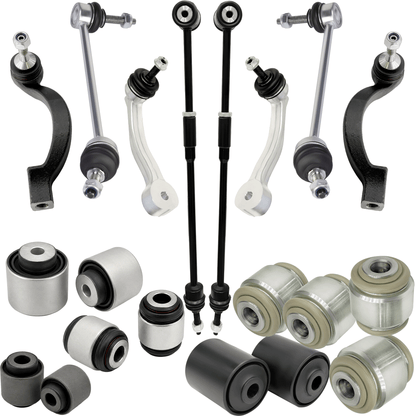 AUTOACER - 20p Front & Rear Stabilizer Bar Links, Tie Rods, Trailing Arm Bushings & Hydra Bushes 54mm For JAGUAR S-Type, XK / XKR, Super V8, Vanden Plas