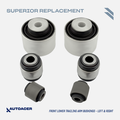 AUTOACER - 20p Front & Rear Stabilizer Bar Links, Tie Rods, Trailing Arm Bushings & Hydra Bushes 54mm For JAGUAR S-Type, XK / XKR, Super V8, Vanden Plas