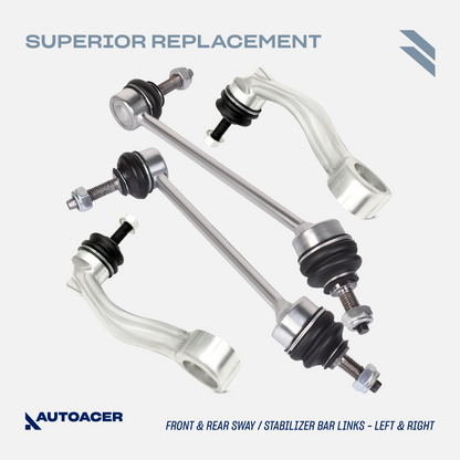 AUTOACER - 20p Front & Rear Stabilizer Bar Links, Tie Rods, Trailing Arm Bushings & Hydra Bushes 54mm For JAGUAR S-Type, XK / XKR, Super V8, Vanden Plas