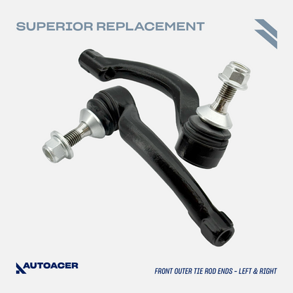 AUTOACER - Front Upper Control Arms, Stabilizer Bar Links, Outer Tie Rod Ends, Ball Joints & Sway Bar Bushings (31mm) For JAGUAR XK / XKR / XKR-S 2010 - 2015, XF / XFR / XFR-S 2008 - 2015