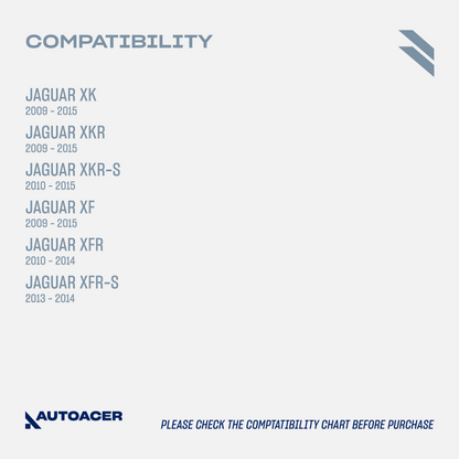AUTOACER Complete Front Suspension Kit 14 piece - Upper, Lower Control Arms, Lower Ball Joints, Sway Bar Links, Outer Tie Rod Set & Strut Mount Assembly for Jaguar