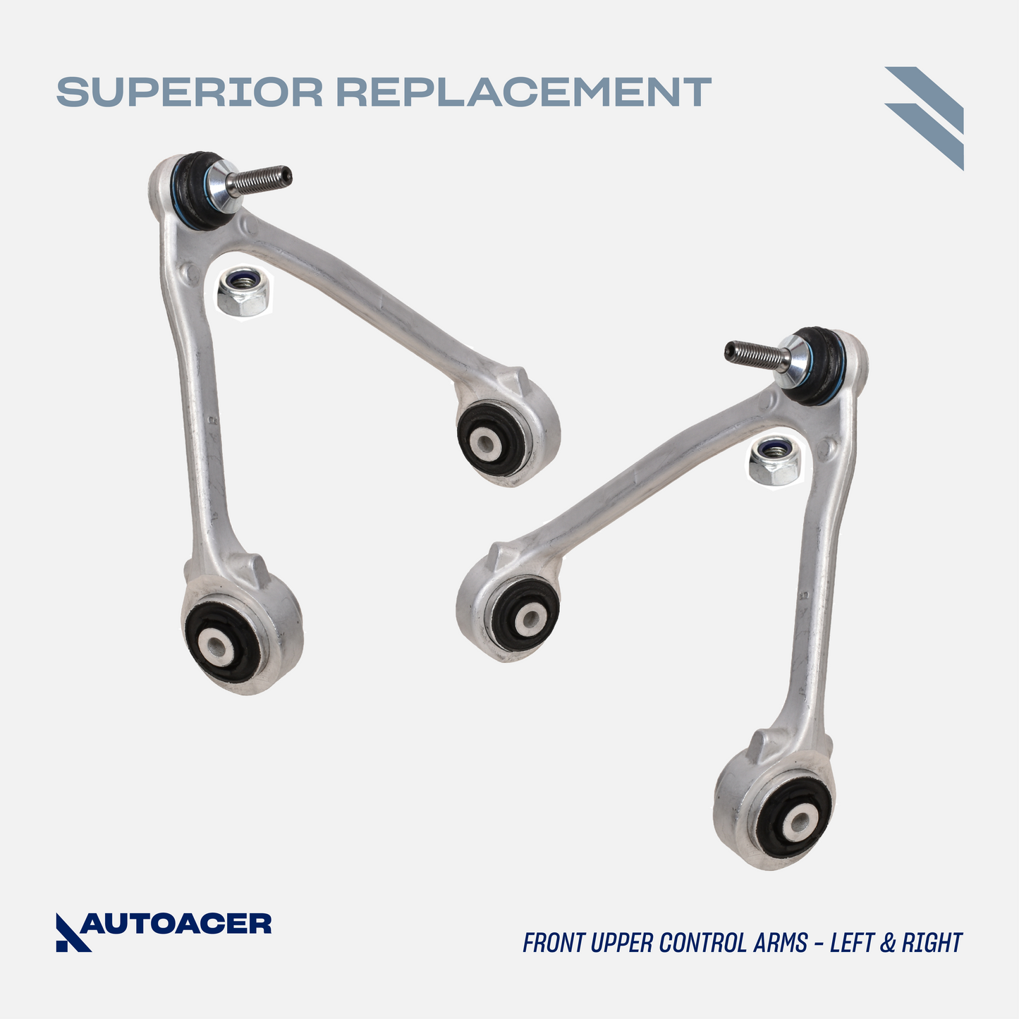 AUTOACER Complete Front Suspension Kit 14 piece - Upper, Lower Control Arms, Lower Ball Joints, Sway Bar Links, Outer Tie Rod Set & Strut Mount Assembly for Jaguar