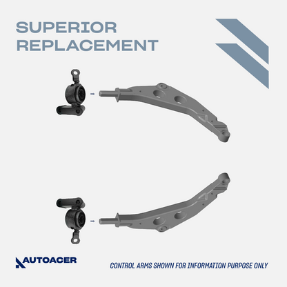 AUTOACER - Front Lower Rearward Control Arm Bushings with Bracket 2 Piece for MINI COOPER R50/52/53 