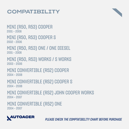 AUTOACER - 4p Front Lower Control Arms & Control Arm Bushings with Brackets For MINI COOPER, COOPER S, ONE / ONE DIESEL, WORKS / S WORKS, JOHN COPPER WORKS 2001 - 2008 