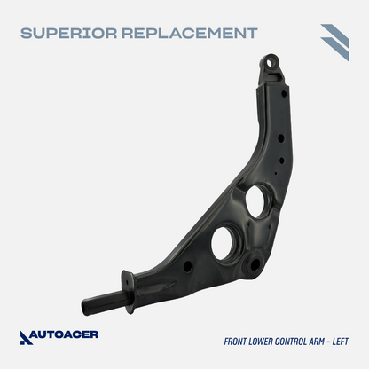 AUTOACER - 2p Front Lower Control Arms (Left & Right) without Bushing & Ball Joint Fitted For MINI COOPER, COOPER S, ONE/ONE DIESEL, WORKS/S WORKS, JOHN COPPER WORKS 2001-2008
