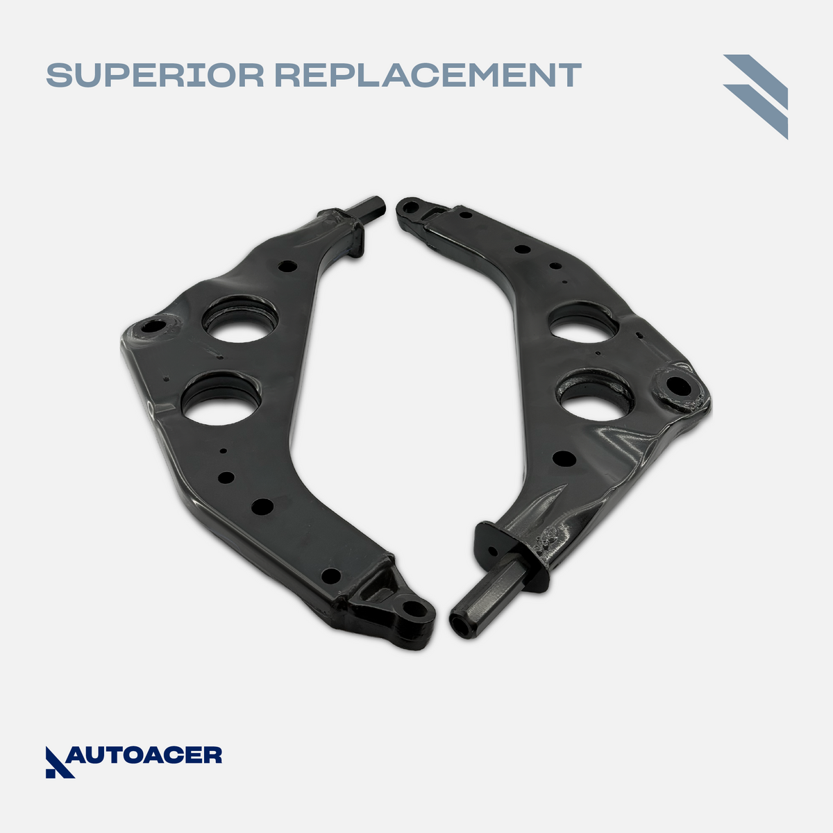 AUTOACER - 2p Front Lower Control Arms (Left & Right) without Bushing & Ball Joint Fitted For MINI COOPER, COOPER S, ONE/ONE DIESEL, WORKS/S WORKS, JOHN COPPER WORKS 2001-2008