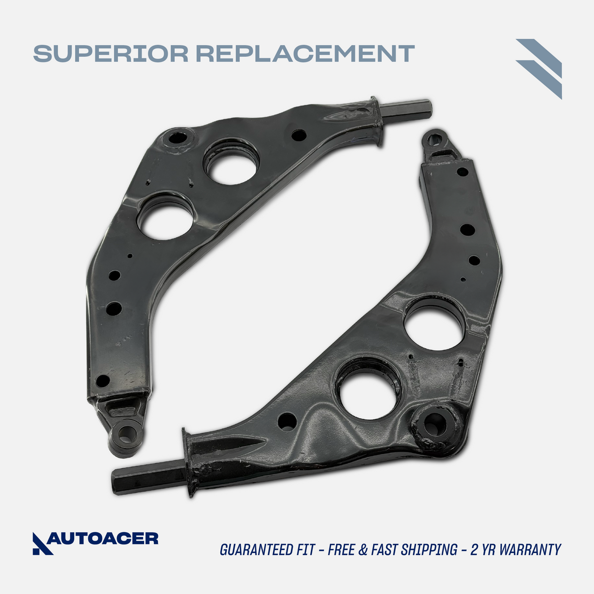 AUTOACER - 2p Front Lower Control Arms (Left & Right) without Bushing & Ball Joint Fitted For MINI COOPER, COOPER S, ONE/ONE DIESEL, WORKS/S WORKS, JOHN COPPER WORKS 2001-2008