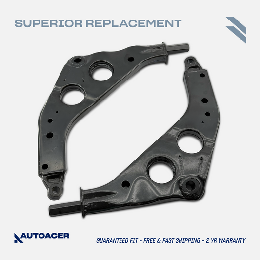 AUTOACER - 2p Front Lower Control Arms (Left & Right) without Bushing & Ball Joint Fitted For MINI COOPER, COOPER S, ONE/ONE DIESEL, WORKS/S WORKS, JOHN COPPER WORKS 2001-2008