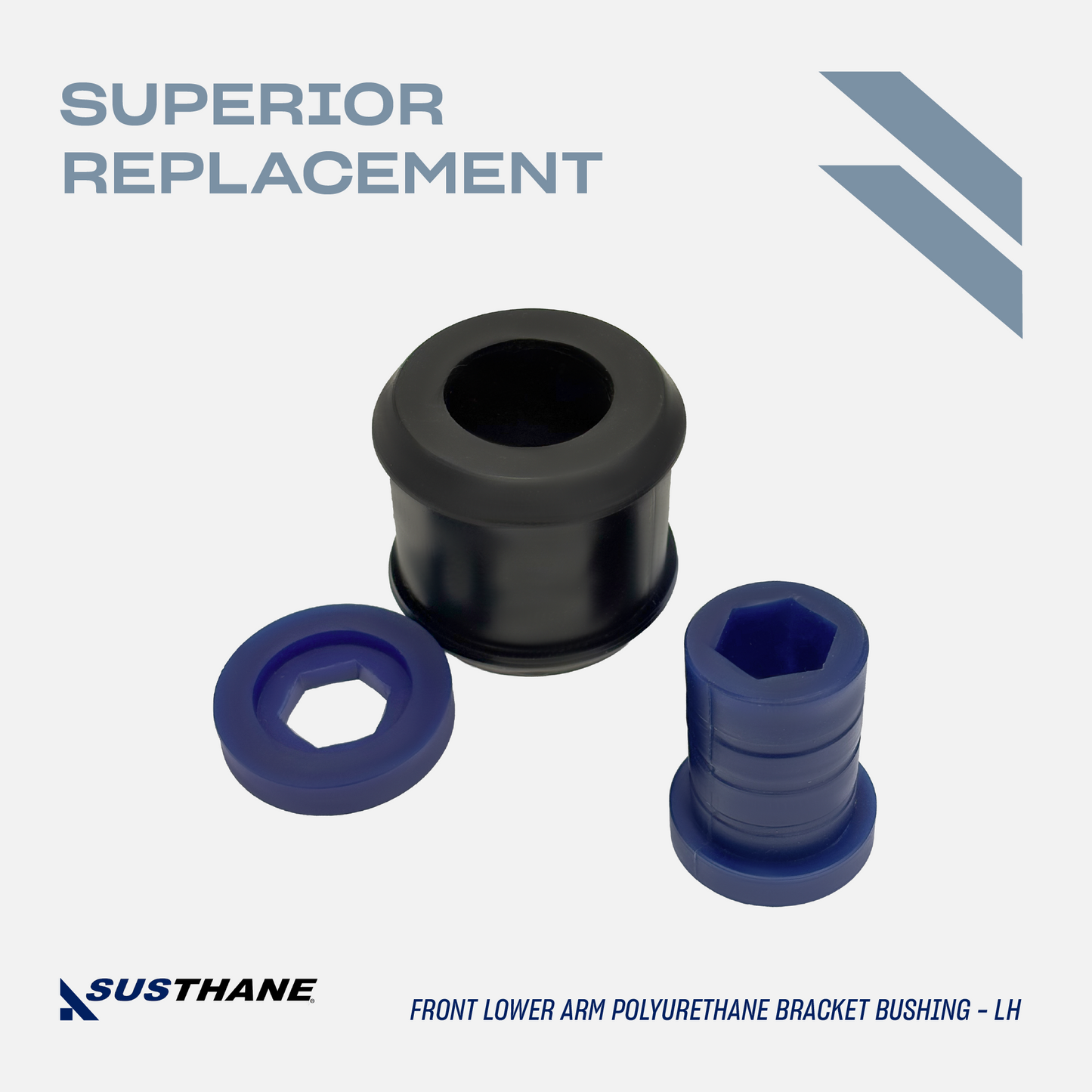 AUTOACER - Front Lower Control Arm Wishbone Bushing 2p Polyurethane for Mini Cooper 2002-2015