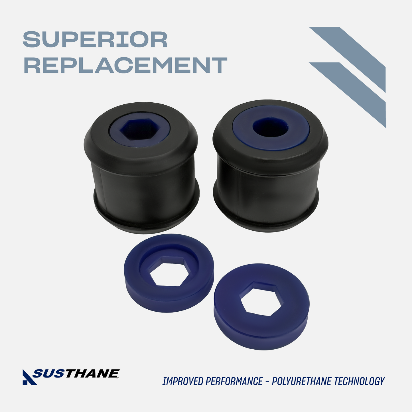 AUTOACER - Front Lower Control Arm Wishbone Bushing 2p Polyurethane for Mini Cooper 2002-2015