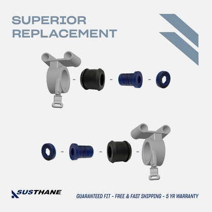 AUTOACER - Front Lower Control Arm Wishbone Bushing 2p Polyurethane for Mini Cooper 2002-2015