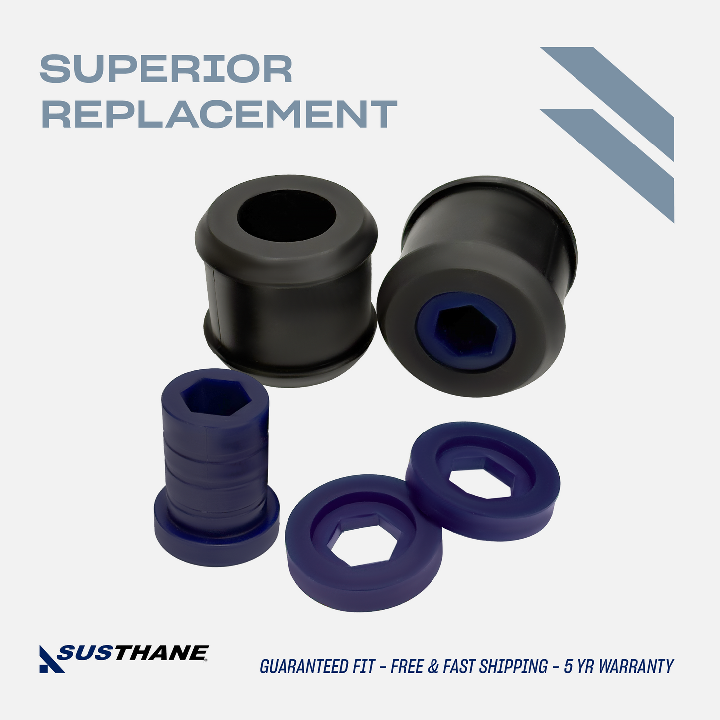 AUTOACER - Front Lower Control Arm Wishbone Bushing 2p Polyurethane for Mini Cooper 2002-2015