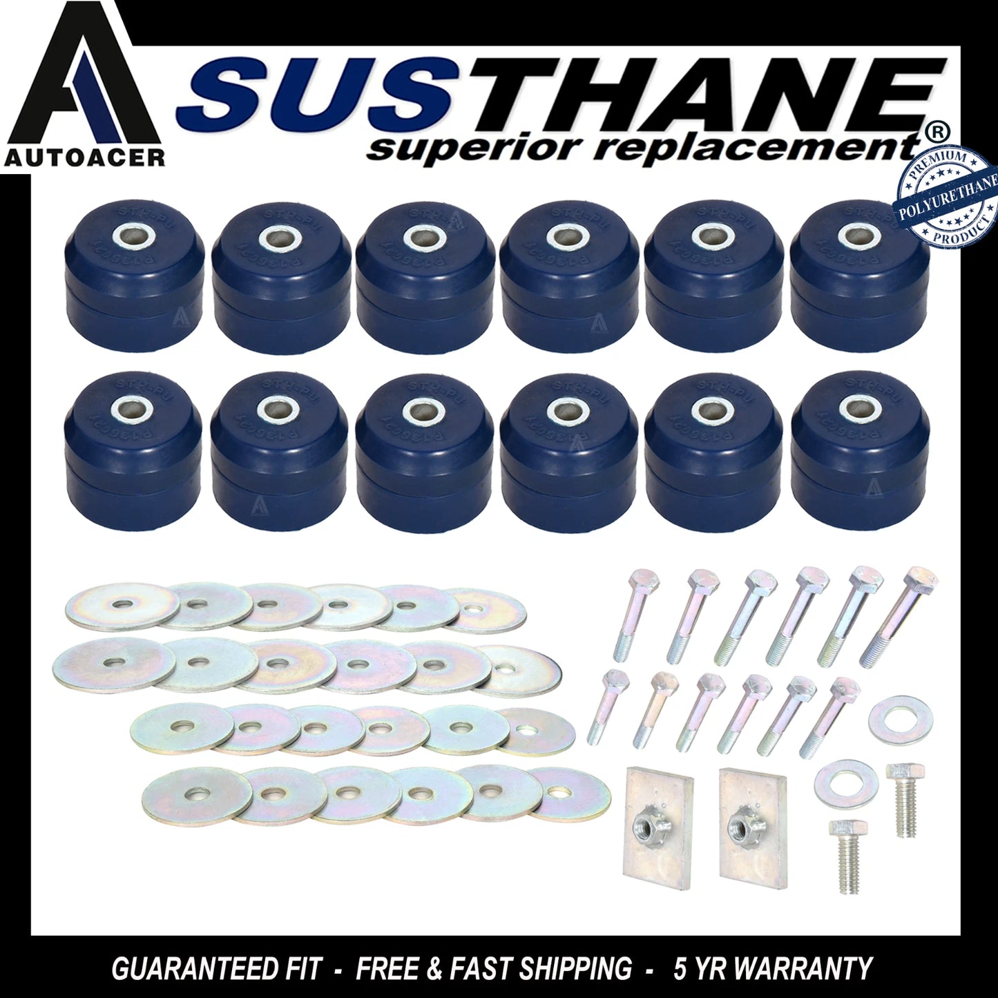 Body Mount Poly Bushing Kit Chevy