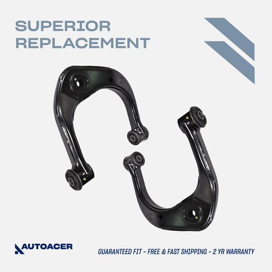 Front Suspension Kit 2 Piece - Front Upper Control Arms for TOYOTA TACOMA 4WD 1995-2004, HILUX 4WD 2005-2012, 4RUNNER 4WD / 2WD 1995-2002, PRE-RUNNER 2WD 1995-2004