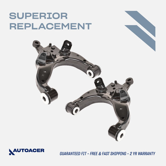 Front Lower Suspension Kit 2 Piece - Control Arms with Bushing Fitted for Toyota Tacoma 1995-2004 4WD, Pre-Runner 1998-2004 2WD