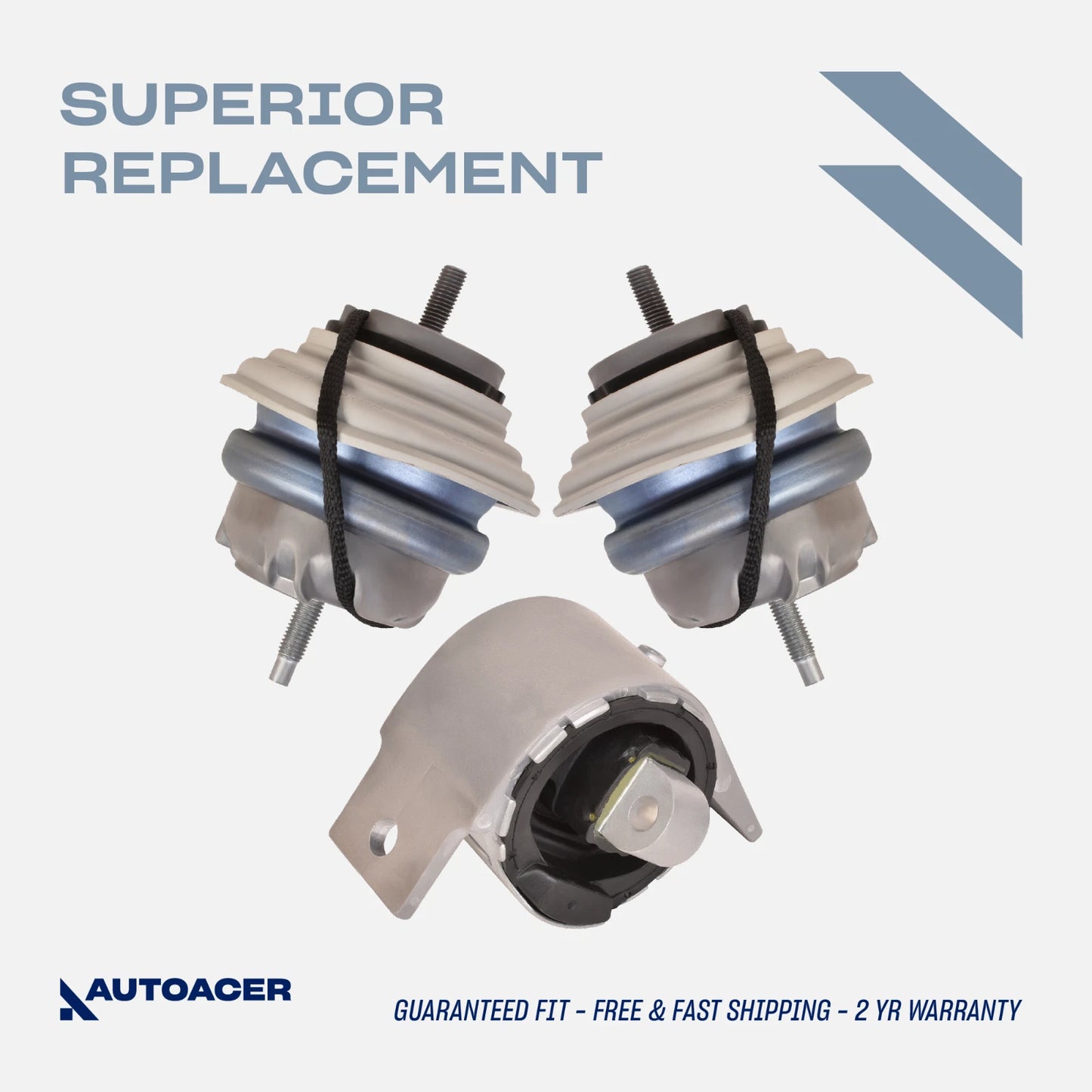 Front Engine Motor Mounts & Transmission Mounts for Jaguar F-Type 2014-2018, XF 2010-2015, XFR 2010-2015, XJ 2010-2019, XJR 2014-2017, XK 2010-2015, XKR 2010-2015