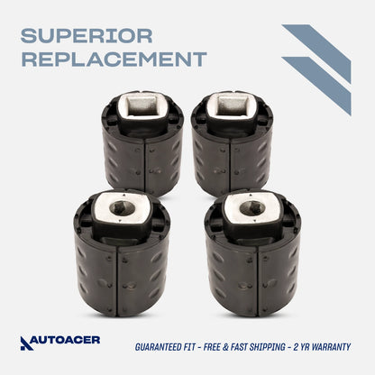 Subframe Bushing Kit 4 Pcs - Rear Axle Subframe Mounts/Bushes Fits BMW 5 & 6 Series E60 E61 2004-2010, E63 E64 2003-2010